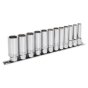 Socket Set 12pc 3/8"Sq Drive Deep Lock-On 6pt Metric Sealey Part No. AK2744