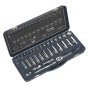 Socket Set 34pc 3/8"Sq Drive Lock-On 6pt Metric Sealey Part No. AK27481