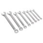 Combination Spanner Set 8pc Cold Stamped Metric Sealey Part No. AK63252