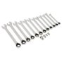 Reversible Ratchet Combination Spanner Set 16pc Metric Sealey Part No. AK6381