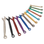 Combination Spanner Set 12pc Multi-Coloured Metric Sealey Part No. AK63915
