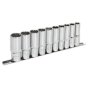 Socket Set 10pc Deep 1/2"Sq Drive Total Drive Sealey Part No. AK70610D