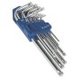 TRX-Star Key Set 9pc Long Fully Polished Sealey Part No. AK7170