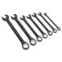 Combination Ratchet Spanner Set 7pc Black Series Metric Sealey Part No. AK7978
