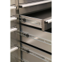 Mobile Stainless Steel Tool Cabinet 10 Drawer & Cupboard Sealey Part No. AP7210SS