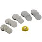 PCL 50mm (2") Sandpaper Discs, 60-400 Grades (10X Each Grade + 2" Backing Pad) - APA95
