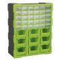 Cabinet Box 39 Drawer - Hi-Vis Green/Black Sealey Part No. APDC39HV