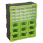 Cabinet Box 39 Drawer - Hi-Vis Green/Black Sealey Part No. APDC39HV