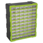 Cabinet Box 60 Drawer - Hi-Vis Green/Black Sealey Part No. APDC60HV