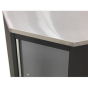 Stainless Steel Worktop for Modular Corner Cabinet 865mm Sealey Part No. APMS60SS