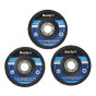 Sanding Flap Disc Set 3 Piece 115mm (4.1/2in) by BlueSpot - 19642