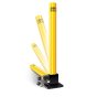 Fold-Down Steel Security Post with Integral Lock, Surface Mount (MP9733)