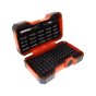 100 Piece Colour Coded Bit Set with Carry Case - Includes Phillips, Pozidriv, TORX, Slotted, Hexagon, Robertson