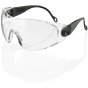 Diego Safety Spectacles Curved Lenses with Adjustable Nylon Side Arms Clear