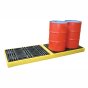 4 Drum Inline Bunded Workfloor fits 4x205L Capacity 120ltr Max Load 1000kg