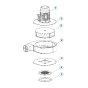 Fan Assembly for Husqvarna EBE 350