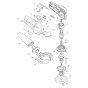 Makita BO5021 Sander Assembly