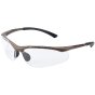 BOLLE Contour Safety Spectacles EN166- EN170 Non-Slip Bridge Platinum Clear