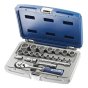Socket & Accessory Set of 22 Metric 3/8in Drive by Britool - E031805
