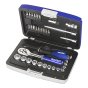 Socket & Accessory Set of 34 Metric 1/4in Drive by Britool - E194672 **LAST STOCK**