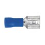 Push-On Terminal 6.3mm Female Blue Pack of 100 Sealey Part No. BT20