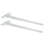 300mm 12" - Light Tee Hinges used on light gates & shed manufacturing Zinc
