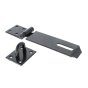 180mm - Heavy Pattern Safety Hasp & Staple for Garage Doors & Med use Blk
