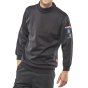 Arc Flash Sweatshirt Hi-Viz Heat/Flame Retardant 300gsm Navy Blue Size MED