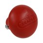 Bradley J43L Jockey Wheel Handle Grip With Locking Screw, Red