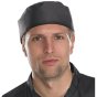 Chefs Skull Cap 100% Cotton Comfortable Fit in One Size Black