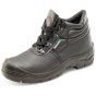 Chukka 4 D-Ring Boot Leather Upper & Scuff Cap Steel Toe Cap Black Size 06