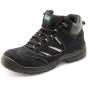Click Trainer Boot Leather Upper Oil Resistant Steel Toe Cap Black Size 06