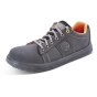 Sneaker Trainer Nubuck Leather Upper & Oil/Slip Resistant Black Size 03