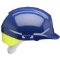 Reflex HDPE Safety Helmet Blue C/W Yellow Rear Flash 6 Point Nylon Cradle