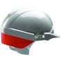 Reflex HDPE Safety Helmet White c/w Orange Rear Flash 6 Point Nylon Cradle