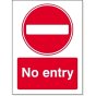No Entry 3mm Foamex