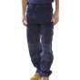 Premium Multi Purpose Trousers c/w Knee-pad Pockets Reg Fit Navy Blue 32