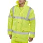 Constructor Traffic Jacket Class 3 Hi-Vis PU Coated & Quilted Lining Sy 6XL
