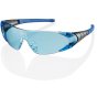 Traders Verona Spectacles Frameless Single Lens Rubber Nose Pad EN166 Blue