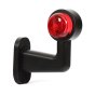 WAS 12/24V Red/White Short 90° Stalk Marker Lamp (MP8764B)