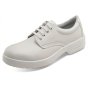 Micro-Fibre Tie Shoe Texifibre Upper & Anti Bacterial Lining White Size 07