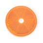 WAS Round Amber Reflector, 61mm, With Mounting Hole (MP1632B)
