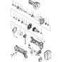 Makita DGD800RFE Assembly