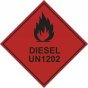 Diesel Hazard Warning Label