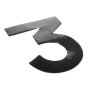 Self Adhesive 80mm Black Digit - Number 3