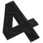 Self Adhesive 80mm Black Digit - Number 4