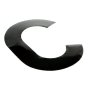 Self Adhesive 80mm Black Digit - Letter C