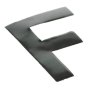 Self Adhesive 80mm Black Digit - Letter F