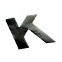 Self Adhesive 80mm Black Digit - Letter K