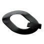 Self Adhesive 80mm Black Digit - Letter Q